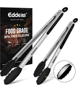 17 &amp; 12 Inch Extra Long Kitchen Tongs with Silicone Tips, Heat Resistant... - $372.90 MXN