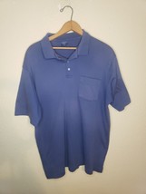 VTG Pendleton Country Traditionals Single Stitch Mens Blue SS Polo Shirt  LARGE - £10.02 GBP