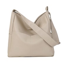 CEZIRA Large PU Leather Women Casual Hobo Shoulder Bag Daily Fashion Design Fron - £34.46 GBP