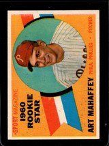 1960 Topps #138 Art Mahaffey Ex (Rc) Phillies Rs Nicely Centered *X36575 - £3.91 GBP