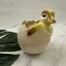 Vintage Made in Occupied Japan Hatching Duck Egg Planter Pot Cache Ceramic Baby - £29.22 GBP