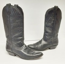 Unbranded Made in Brazil Western Cowboy Boots Leather Black Women&#39;s 6.5 B - $58.00
