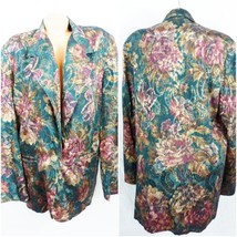 Worthington Size 12 T Blazer Jacket Floral Embossed - £22.03 GBP