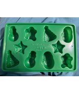 Happy Holidays Jell-o Brand Jigglers Mold Christmas Shapes Green Plastic - $9.51 CAD