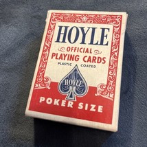 Hoyle Official Playing Cards Poker Size Plastic Coated Nevada Finish Vintage - £6.18 GBP