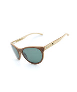 Handcrafted Wooden Sunglasses with Green Lenses - Eco-Friendly, Ergonomic Design - $139.00