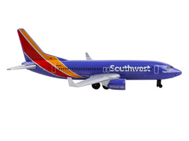 Commercial Aircraft Southwest Airlines N8642E Blue w Striped Tail Diecast Model - £16.30 GBP