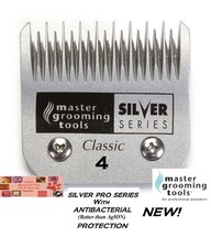 Antimicrobial A5 Silver 4 Skip Blade*Fit Many Andis,Oster Pet Grooming Clipper - £28.94 GBP