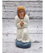 Vintage Christmas Angel Nativity Chalkware Figure 4.5&quot;  - $0.99