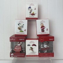 Hallmark Peanuts Gang Snoopy Christmas Ornaments Lot Of 6 “Officer Snoopy” - £35.77 GBP