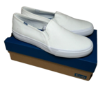 New Keds Women&#39;s Double Decker White Canvas Deck Skater Shoe Sneaker Siz... - $28.66