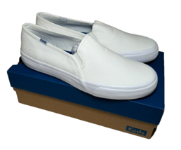 New Keds Women&#39;s Double Decker White Canvas Deck Skater Shoe Sneaker Size 10 M - £22.78 GBP