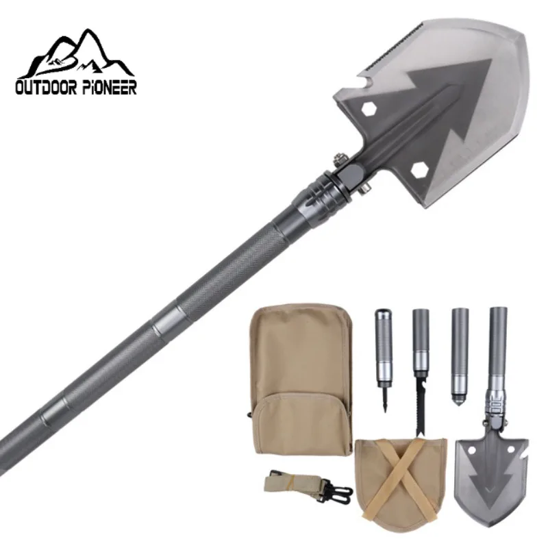 Multifunctional Outdoor Shovel Camping Hiking Adventure Survival Gear Multi Tool - £25.21 GBP+