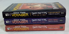 Lot of 3 Star Trek Voyager Dark Matters Trilogy 19, 20, 21 Books 1 - 3 - £14.87 GBP
