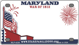 Maryland Firework Blank Novelty Mini Metal License Plate Tag - £11.25 GBP