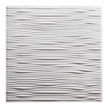 Genesis 2ft x 2ft White Drifts Ceiling Tiles - Easy Drop-In Installation... - $146.99