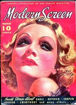 Modern Screen 1935 MAR-MARLENE DIETRICH-EARL CHRISTY-clark galbe-good - £59.48 GBP