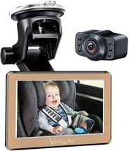 Baby Car Mirror 5&#39;&#39;Hd Display Automatically Switches the Night Vision Function, - £31.09 GBP