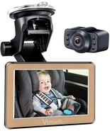 Baby Car Mirror 5&#39;&#39;Hd Display Automatically Switches the Night Vision Fu... - £30.44 GBP