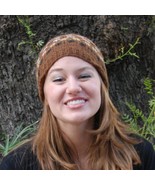 Hand Knit Wool Slouchy Beanie - Soft Warm Light Brown Alpaca Wool Winter... - $39.59