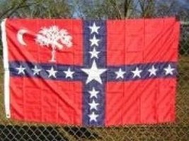 South Carolina Sovereignty Secession Flag 3x5 ft Civil War Banner State SC 1860 - £70.55 GBP