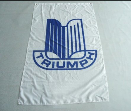 Triumph Motorcycle Flag Vertical 3X5 Ft Polyester Banner USA 90x150cm - $20.00