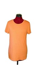 Faded Glory Top Peach Women Short Sleeve Size XL Knit - £11.75 GBP