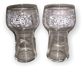 Set of 2 PEPSI COLA Drinking Glasses VINTAGE RETRO Soda FOUNTAIN 1970&#39;s - $12.98