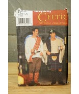 8913 Simplicity Celtic Costume Sewing Pattern Size BB L-XL Kilt Hat Pant... - $236.72 MXN