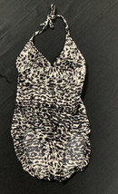 VTG Rose Marie Reid One Piece Bathing Suit w/ Matching Skirt Slit Front ... - $44.64