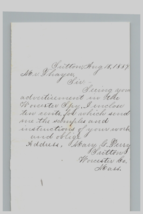 1884 Handwritten Letter Mary G Perry Sutton Massachusetts MA Worcester  ... - $37.01