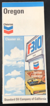Vintage 1971 Chevron Oregon Folding Map Standard Oil - $8.59