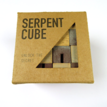Serpent Cube Wooden Puzzle Brain Teaser Toy - £7.73 GBP