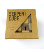 SERPENT CUBE Wooden puzzle Brain Teaser Toy - £7.77 GBP