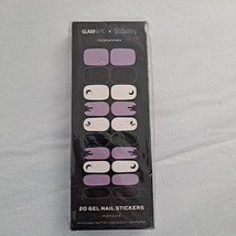Gel Nail Stickers Manicure Dusk And On Purple Black Castle Moon - £9.49 GBP