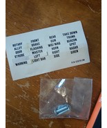 SHO-ME WIG-WAG Light Bar Switch Control Panel Labels Sticker w/ hardware... - $16.34