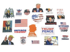 19pc Anti-Donald Trump for President 2024 Bumper Sticker Window Decal Lot - $7.99