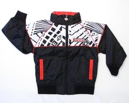 Enyce Signature Black &amp; Red Mesh Lined Zip Front Hooded Wind Jacket Boys... - $34.64+