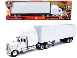 Peterbilt 379 Truck with Dry Goods Trailer White "Long Haul Trucker" Series 1/32 - $2,275.73 MXN