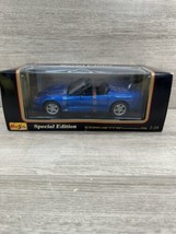 Maisto Special Edition 1998 Corvette Convertible 1:18 Blue Brand New In Box - $19.79