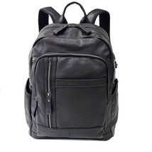 Genuine Leather Men&#39;s Backpack 15 Inch Bag Tablet Backpack Cowhide Sports Backpa - £94.30 GBP