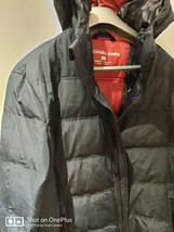 MICHAEL KORS Men Padded Packable Hooded Jacket, Black, size S P2P 20&quot; - £36.11 GBP