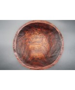 Antique Wood Hand Carved Large 13&quot; Serving Bowl Beautiful Unique Stateme... - €171,26 EUR