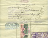 Mexico Mining Document San Jose Gold Mine 1913-1914 Revenue Stamps &amp; 189... - $223.31