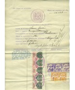 Mexico Mining Document San Jose Gold Mine 1913-1914 Revenue Stamps &amp; 189... - £175.89 GBP