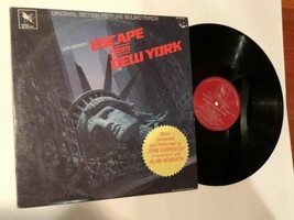 John Carpenter&#39;s ESCAPE FROM NEW YORK Movie Soundtrack LP Varese Saraban... - $78.16
