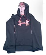 Under Armour Womens PinkDrawstring Logo Kangaroo Pullover Hoodie Medium - $9.90