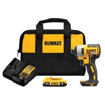 DEWALT 20V MAX Impact Driver, 1/4 Inch, Battery and Charger Included (DC... - $204.99