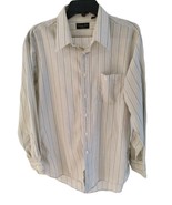 Christian Dior Monsieur Men&#39;s Dress Shirt Striped USA Beige Size 16 1/2 ... - €33,89 EUR