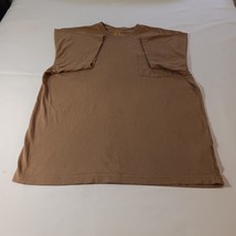 Carhartt K87 DES Men's Cotton Brown Desert T-Shirt Short Sleeve Pocket Sz Medium image 9